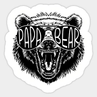 Papa bear sunglasses Sticker